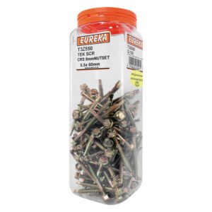 Eureka 5.5 x 60 mm Tek Screw Hex coarse Q100 — SA Home Builder Store