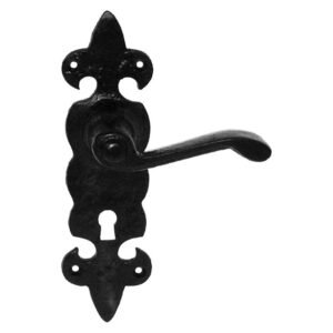 Euro Brass Handle Lever Fleurs/Plate — SA Home Builder Store
