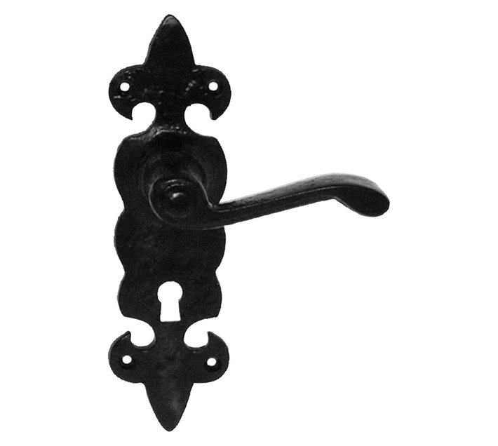 Euro Brass Handle Lever Fleurs/Plate — SA Home Builder Store