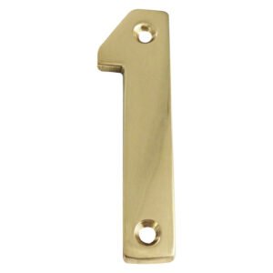 Euro Brass Numeral 1 Brass 75 mm — SA Home Builder Store