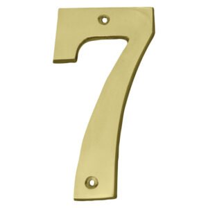 Euro Brass Numeral 7 Brass 175 mm — SA Home Builder Store