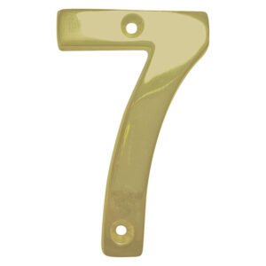 Euro Brass Numeral 7 Brass 75 mm — SA Home Builder Store