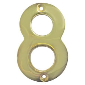 Euro Brass Numeral 8 Brass 75 mm — SA Home Builder Store