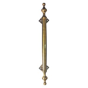 Euro Brass Pull Handle Pull On Rose Antique Brass 400 mm — SA Home Builder Store