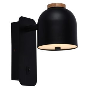 Eurolux Black 100 mm Indoor Wall Light Fitting – Integrated 5 W LED with Opal Diffuser (W611B) — SA Home Builder Store