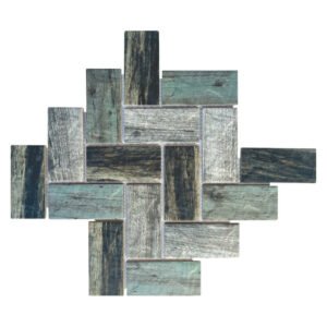 Falcon Fishbone River Wood Mosaic Tiles Grey 355 x 310 mm — SA Home Builder Store