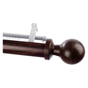 Finishing Touches Rod and Track Pole Set Ball Auburn 2500 x 63 x 2520 mm — SA Home Builder Store