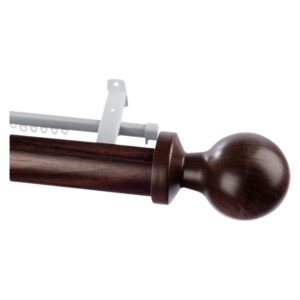 Finishing Touches Rod and Track Pole Set Ball Auburn 3000 x 63 x 3020 mm — SA Home Builder Store