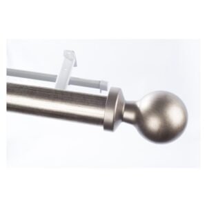 Finishing Touches Rod and Track Pole Set Ball Silver 3000 x 63 x 3020 mm — SA Home Builder Store