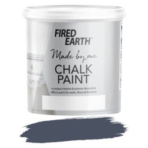 Fired Earth Fired Earth Chalk PVA Chalk Paint Storm Blue 1 L - A Unique Interior and Exterior Decorative Effect Paint