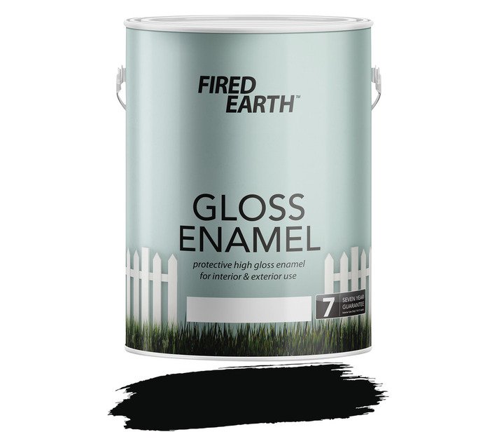 Fired Earth Gloss Enamel Paint Black 5 L — SA Home Builder Store
