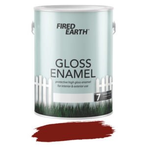 Fired Earth Gloss Enamel Paint Burgundy 5 L — SA Home Builder Store
