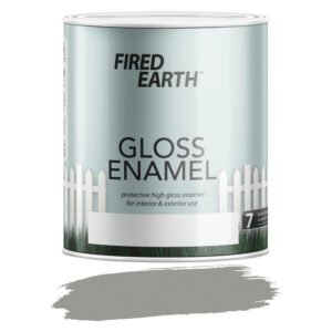 Fired Earth Gloss Enamel Paint Mines Grey 1 L — SA Home Builder Store