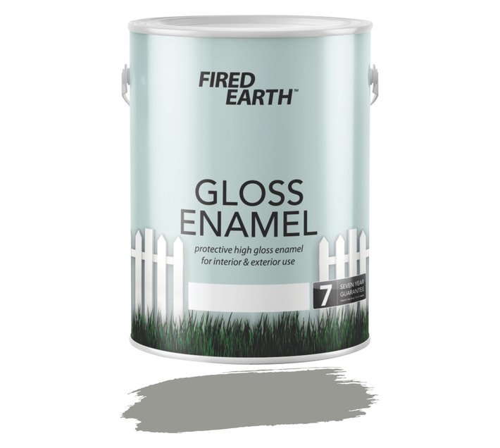 Fired Earth Gloss Enamel Paint Mines Grey 5 L — SA Home Builder Store