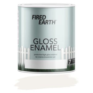 Fired Earth Gloss Enamel Paint White 1 L — SA Home Builder Store
