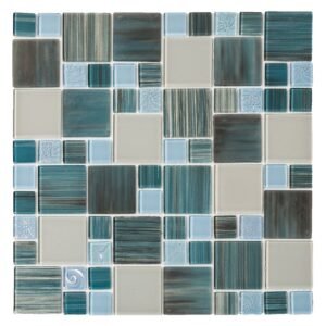 Fired Earth WP-SandA1 Mix Mosaic Tile Turquoise 300 x 300 mm — SA Home Builder Store