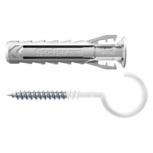 Fischer 4 x SX RH N K Plugs and Hook Screws 30 x 6 mm — SA Home Builder Store