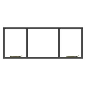 Five Point Steel NE11 Steel Window Frame Grey Oxide 2000 x 658 mm — SA Home Builder Store