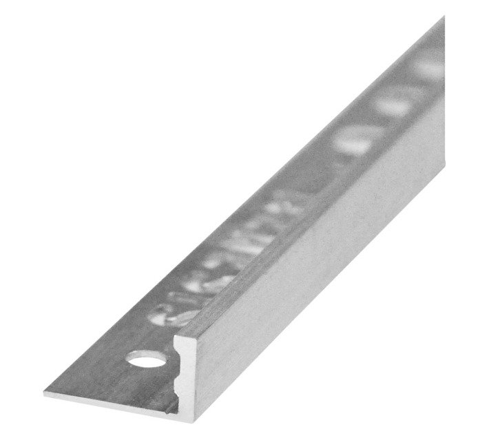 Genesis Aluminium Straight Edge Trim Silver 2500 x 10 mm GA-ESA100.80 — SA Home Builder Store