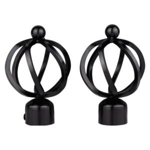 Gypsey Finial Basket Black 28 mm — SA Home Builder Store