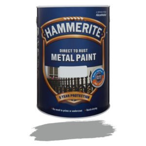 Hammerite Direct to Rust Smooth Metal Paint Silver 5 L — SA Home Builder Store