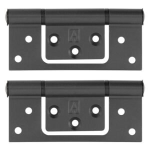 Hilladam Aluminium Sinkless Hinge Charcoal 100 mm — SA Home Builder Store