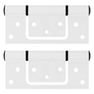 Hilladam Aluminium Sinkless Hinge White 100 mm — SA Home Builder Store