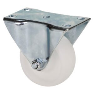 Hillaldam 870086 Fixed Plate Nylon Castor White 100 mm — SA Home Builder Store