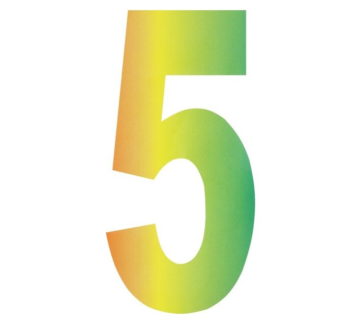 Inta Safety Wheelie Bin Numeral 5 — SA Home Builder Store