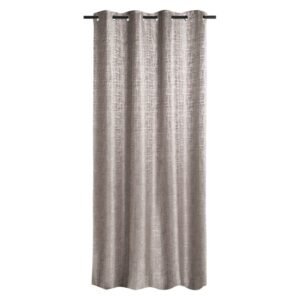Jacquard Embossed Eyelet Curtain Grey 2500 x 2300 mm — SA Home Builder Store
