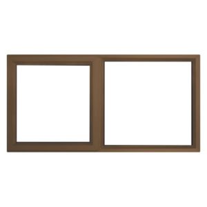 Kayo KPT126RB 28 mm Right Hand Left Hand Fix Aluminium Window Bronze 1200 x 600 mm — SA Home Builder Store