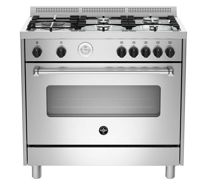 La Germania Americana Electric Oven 5 Burners Gas Stove 900 mm Stainless Steel AMS95C61LBX — SA Home Builder Store