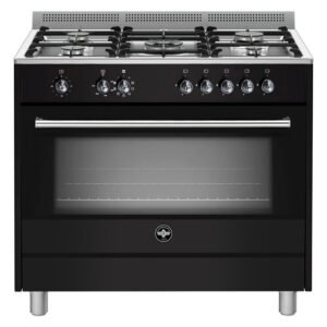 La Germania Rustica Electric Oven 5 Burners Gas Stove 900 mm Black RUS95C61LDNE — SA Home Builder Store