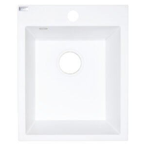 Laveo Chichi 1 Bowl Granite Sink White 390 x 480 x 190 mm — SA Home Builder Store