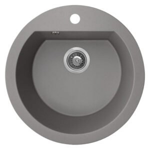Laveo Dafne 1 Bowl Granite Sink Grey 510 x 510 x 190 mm. — SA Home Builder Store