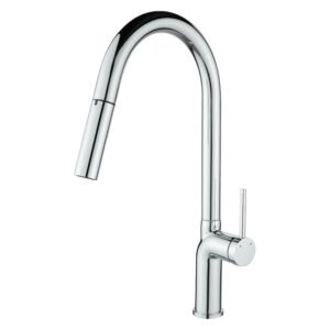 Laveo Karolina Pullout Kitchen Mixer Silver — SA Home Builder Store