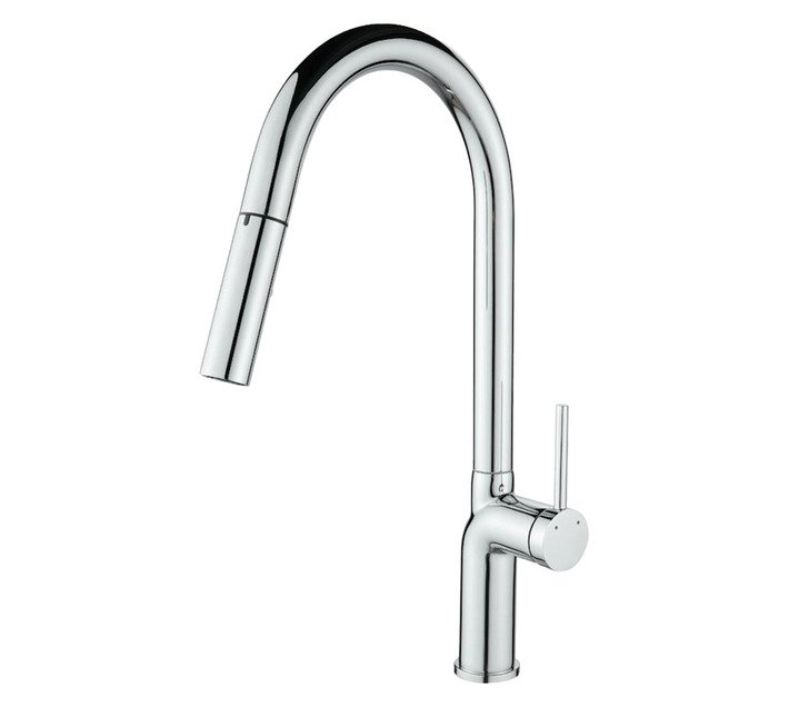 Laveo Karolina Pullout Kitchen Mixer Silver — SA Home Builder Store