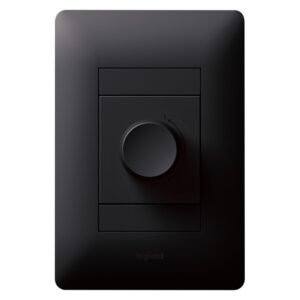 Legrand Ysalis 1 Lever Rotary Dimmer Switch Black 100 x 50 mm — SA Home Builder Store