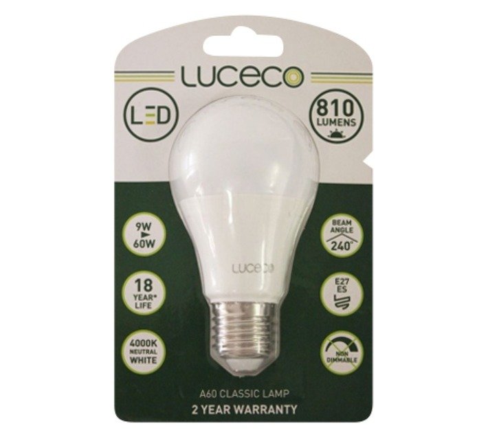 Luceco 2 x LED E27 Lamp Globe - Warm White (5W) — SA Home Builder Store