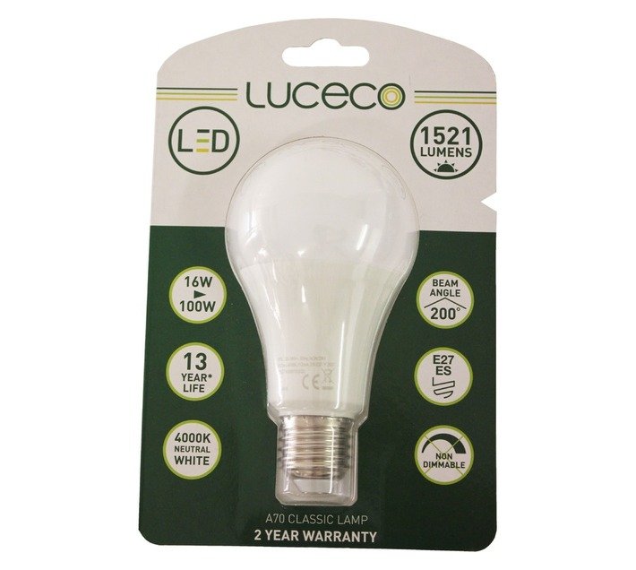 Luceco LED E27 Globe (16W) — SA Home Builder Store
