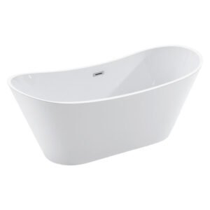 Lusso Emma Freestanding Bath White 1700 mm — SA Home Builder Store