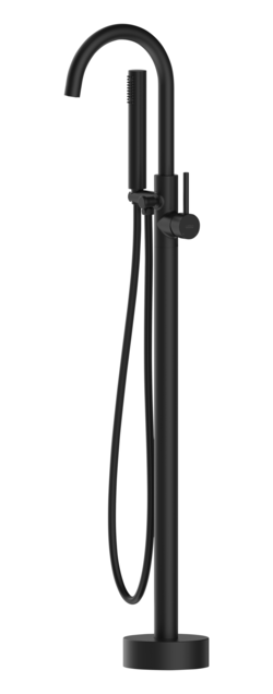 Lusso LSS1035B Reno Freestanding Bath Mixer Tap with Hand Shower Black — SA Home Builder Store