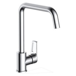 Lusso Nera Deck Mounted Sink Mixer Tap Silver 100 x 250 x 300 mm — SA Home Builder Store
