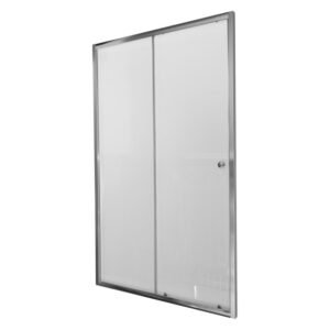 Lusso Single Slider Shower Door Chrome 1200 x 40 x 1900 mm — SA Home Builder Store