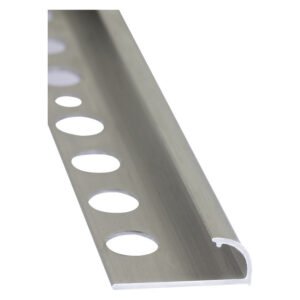 M-Trim Aluminium Quadrant Edge Trim Silver 2500 x 10 mm — SA Home Builder Store