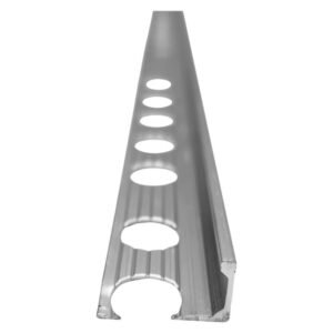 M-Trim Aluminium Straight Edge Trim Silver 2500 x 10 mm — SA Home Builder Store