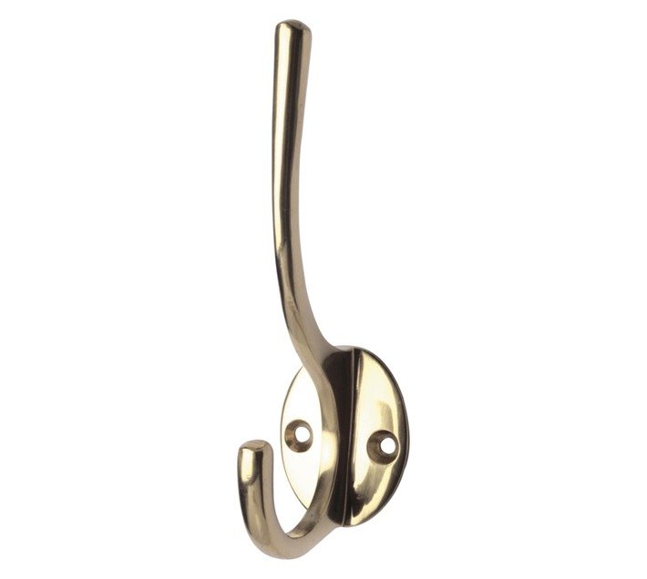 Mackie Hat and Coat Hook Brass 150 mm — SA Home Builder Store