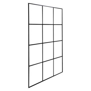 MacNeil Aquador 12 Panel Mont Blanc Shower Screen - Black (2000 x 1200 x 2000mm) — SA Home Builder Store