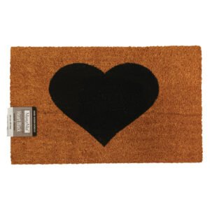 MASTERMAT COIR DOORMAT, HEART BLACK — SA Home Builder Store