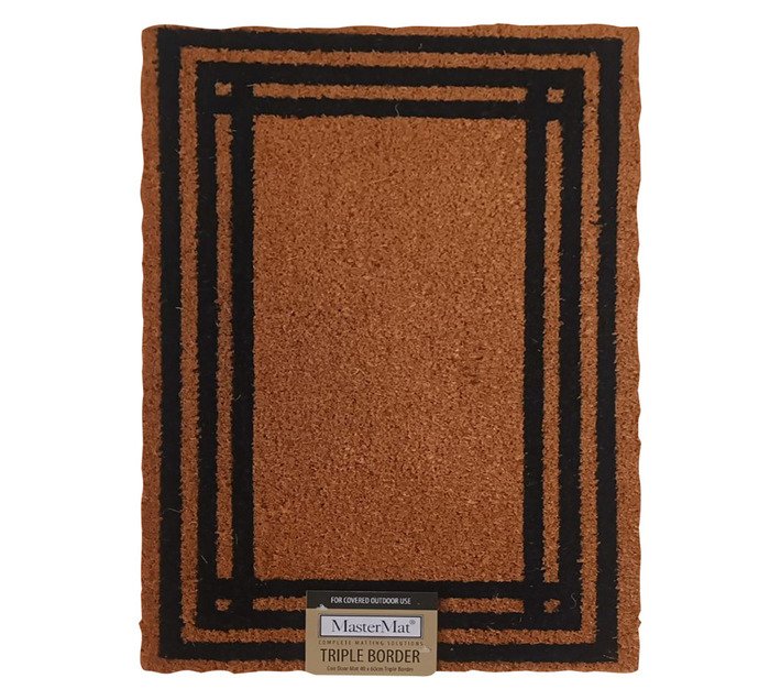 MASTERMAT COIR DOORMAT, TRIPLE BORDER — SA Home Builder Store